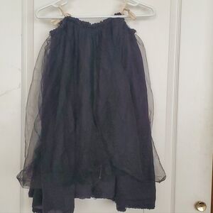 Little Creative Factory black crepey skirt sz 8